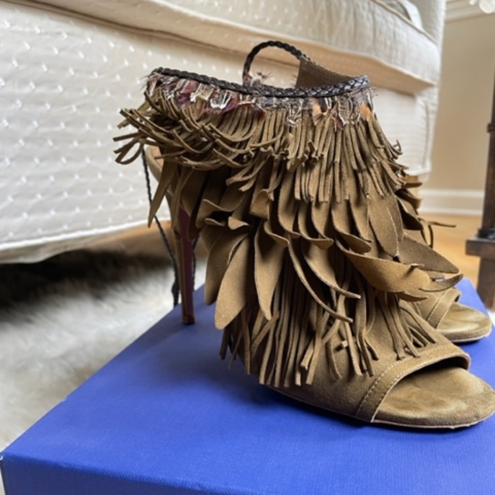 Aquazzura Pocahontas Tassel Sandal 105